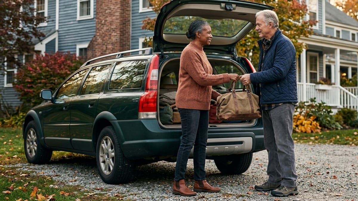 A retired couple who travel and use a Medicare PPO plan