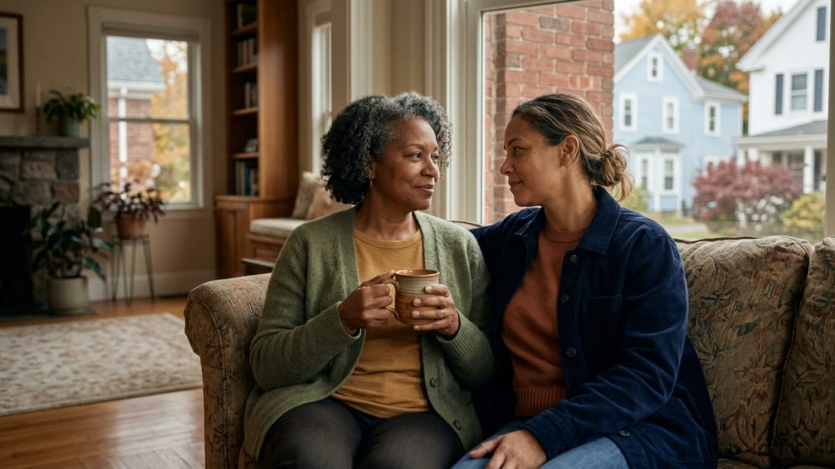 A family member helping a senior explore Medicare Special Needs Plans